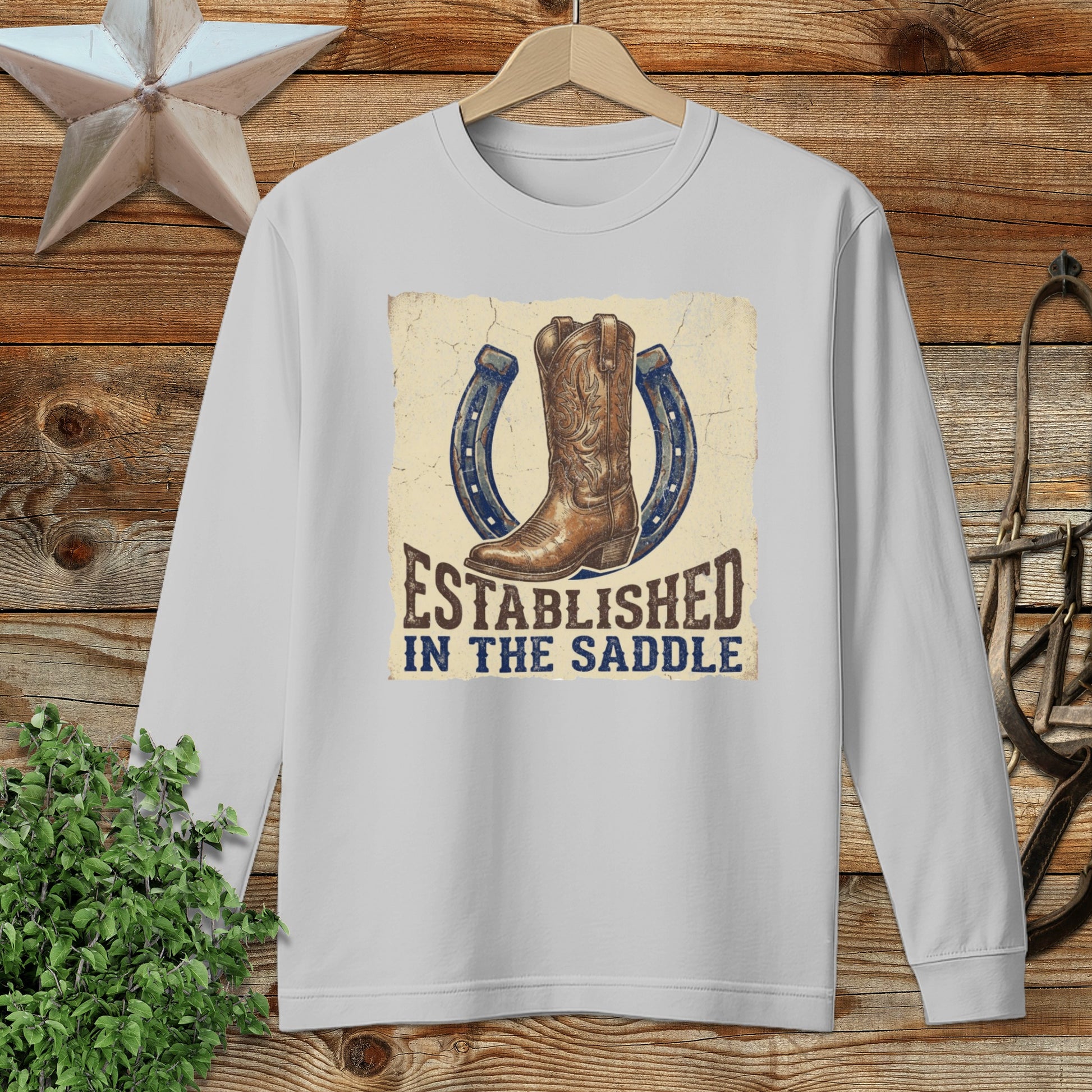 Established in the Saddle Western Long Sleeve Tee