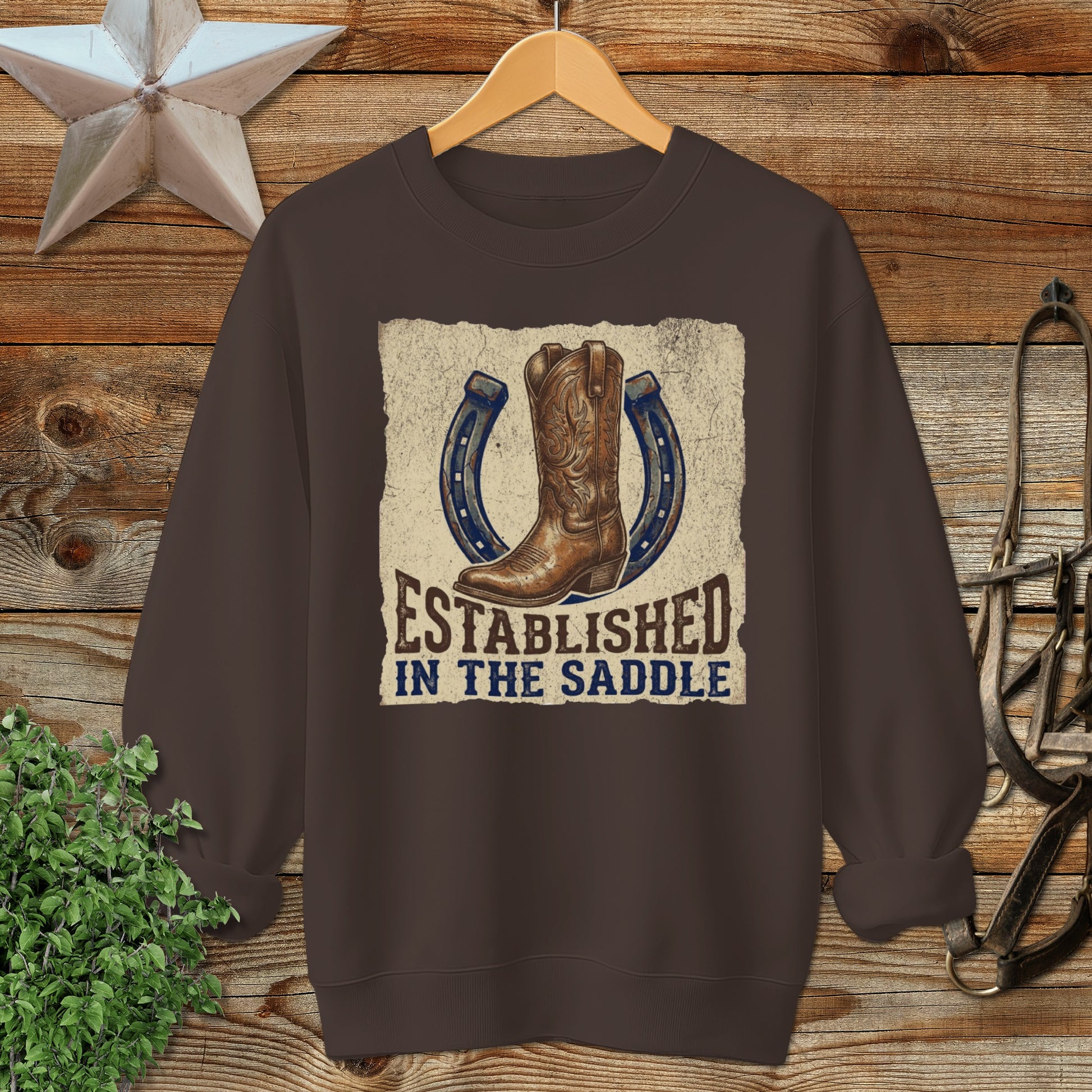 Established in the Saddle Western Sweatshirt