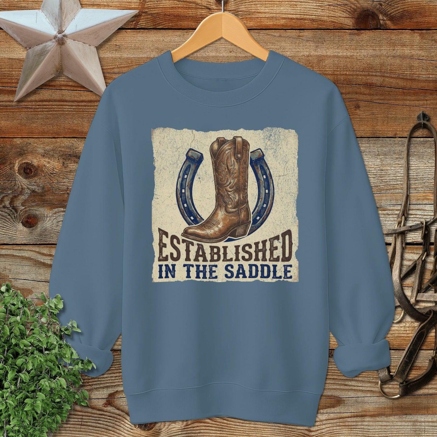 Established in the Saddle Western Sweatshirt