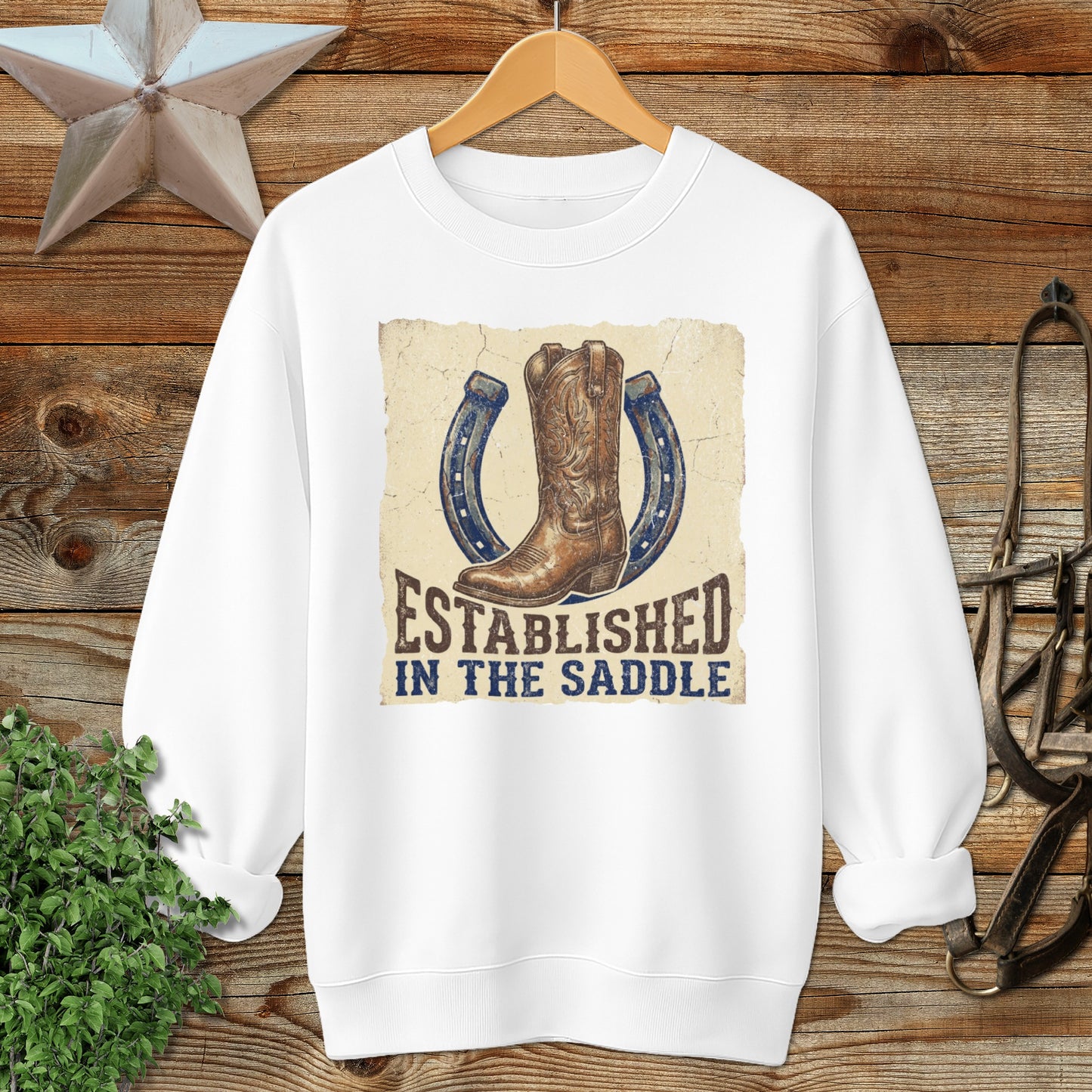 Established in the Saddle Western Sweatshirt