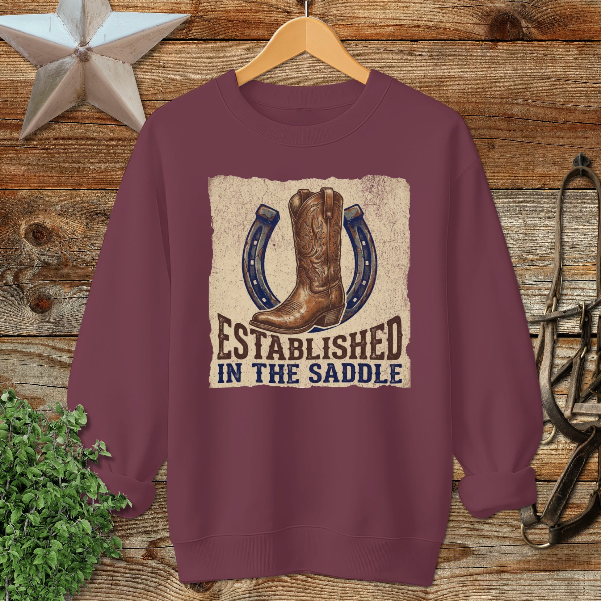 Established in the Saddle Western Sweatshirt