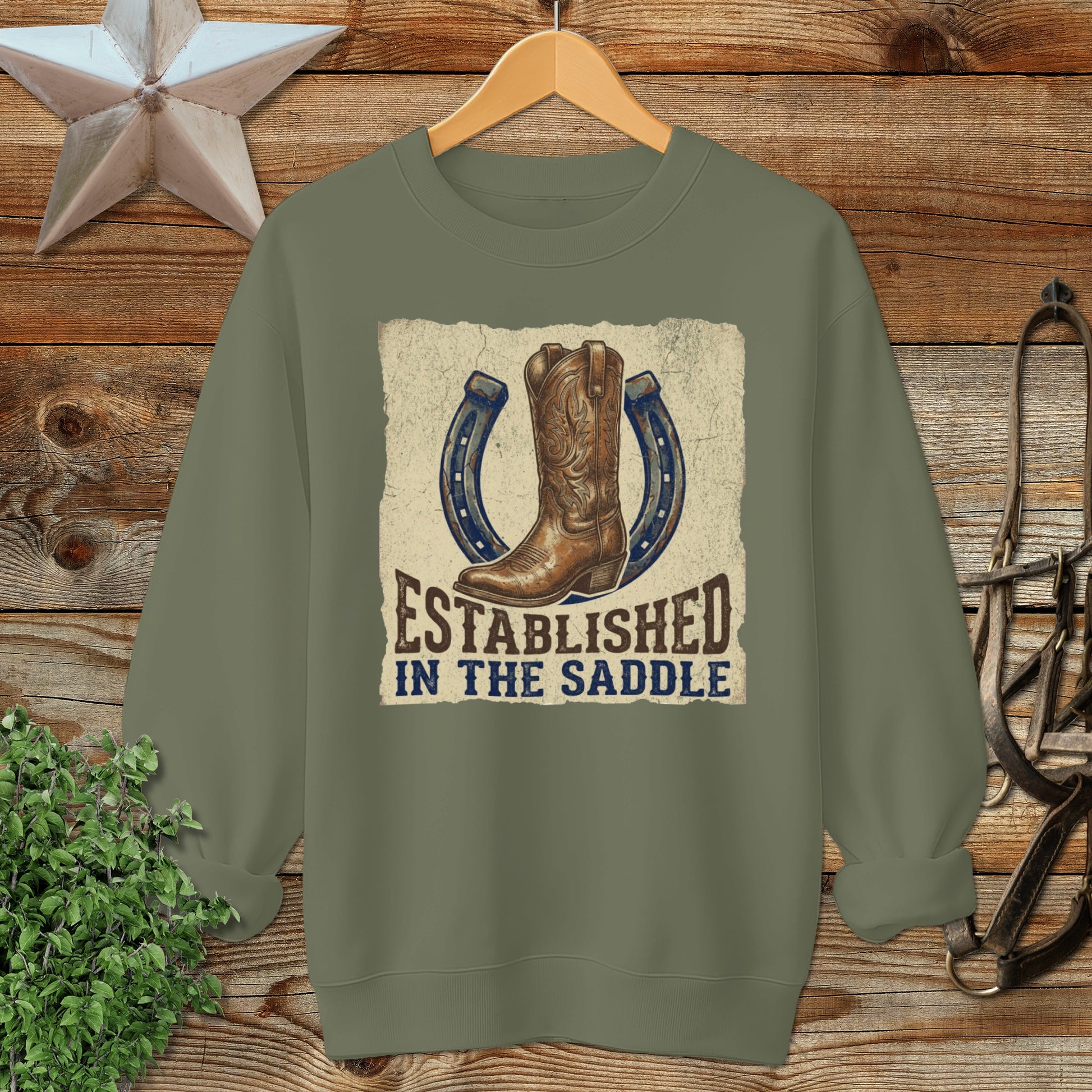 Established in the Saddle Western Sweatshirt