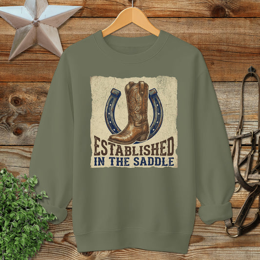 Established in the Saddle Western Sweatshirt