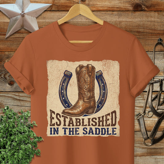 Established in the Saddle Western T-Shirt