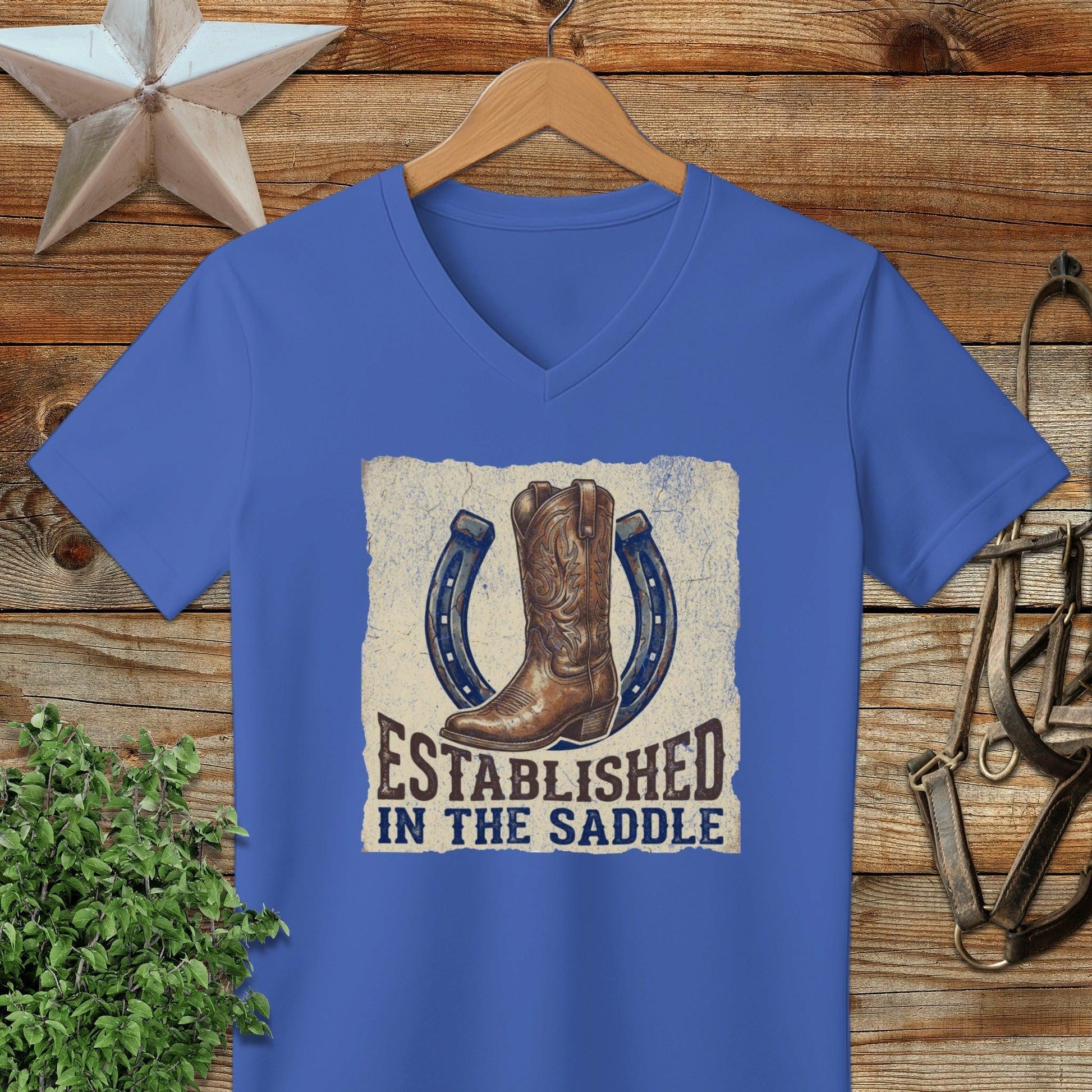 Established in the Saddle Western V-neck