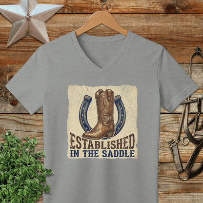 Established in the Saddle Western V-neck