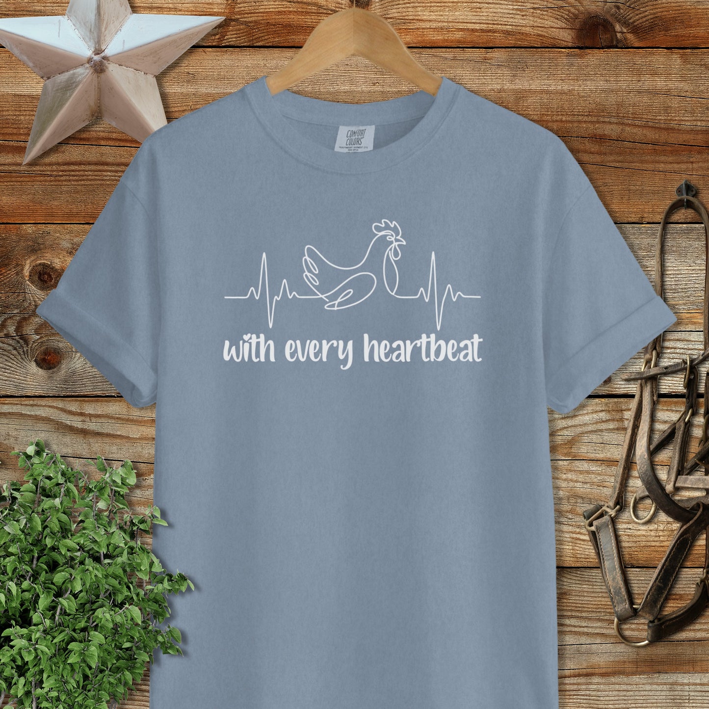 Every Heartbeat Chicken Heavyweight Tee