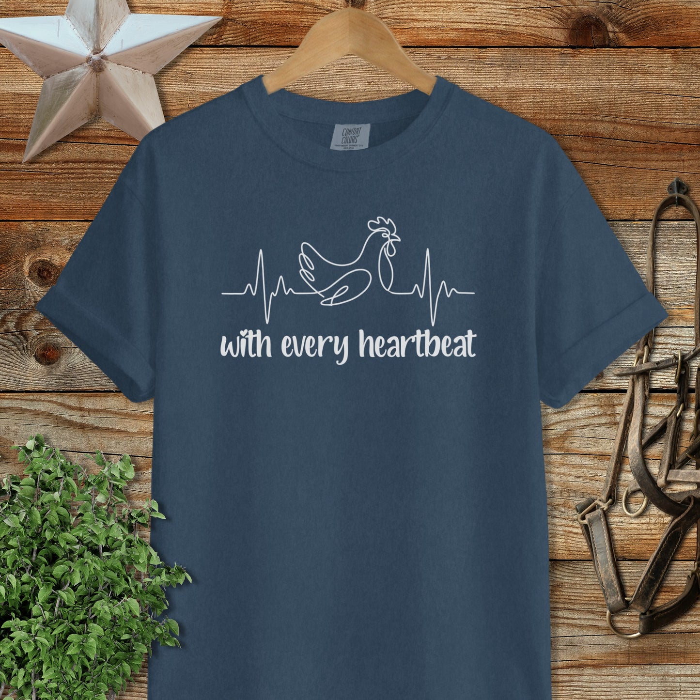 Every Heartbeat Chicken Heavyweight Tee