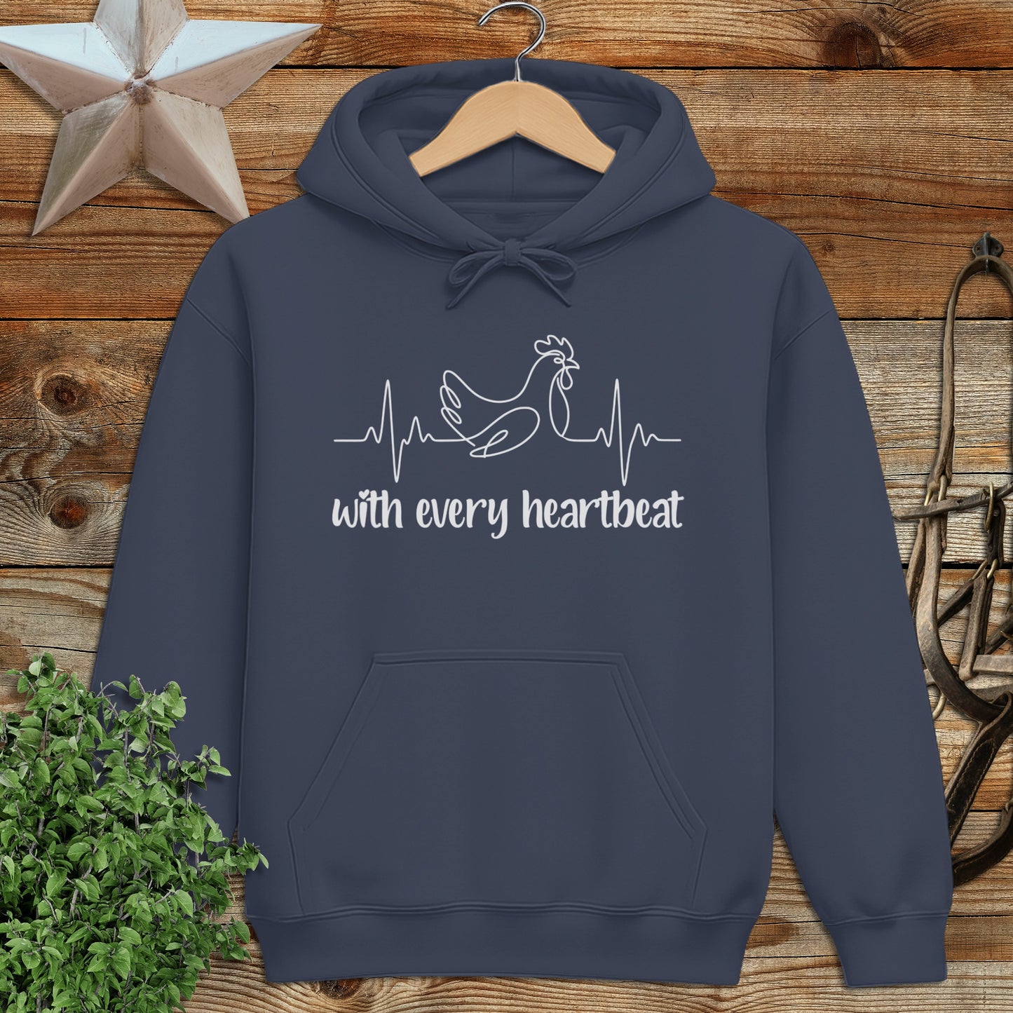 Every Heartbeat Chicken Hoodie