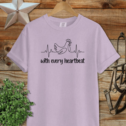 Every Heartbeat Chicken Signature Tee