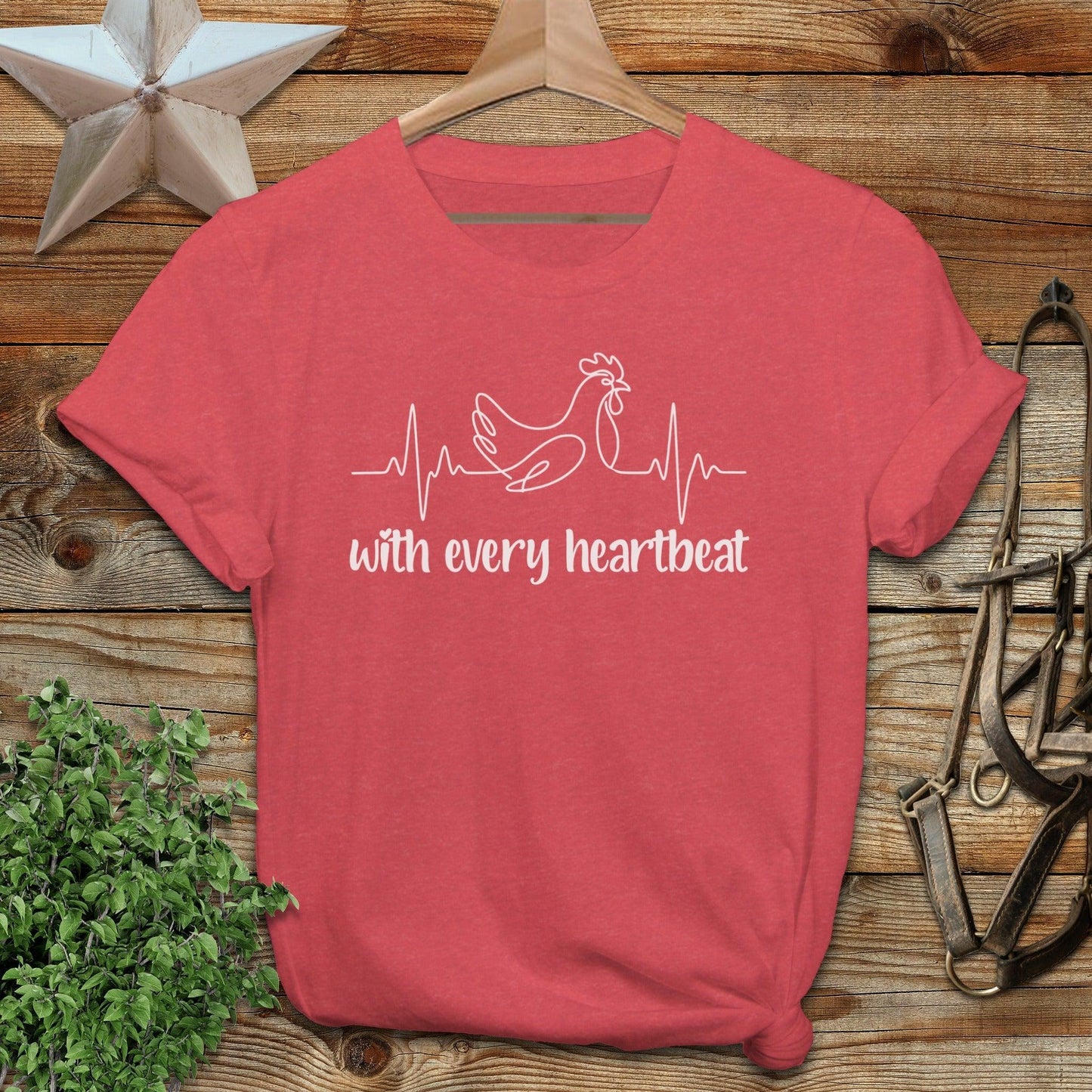 Every Heartbeat Chicken Softstyle Tee