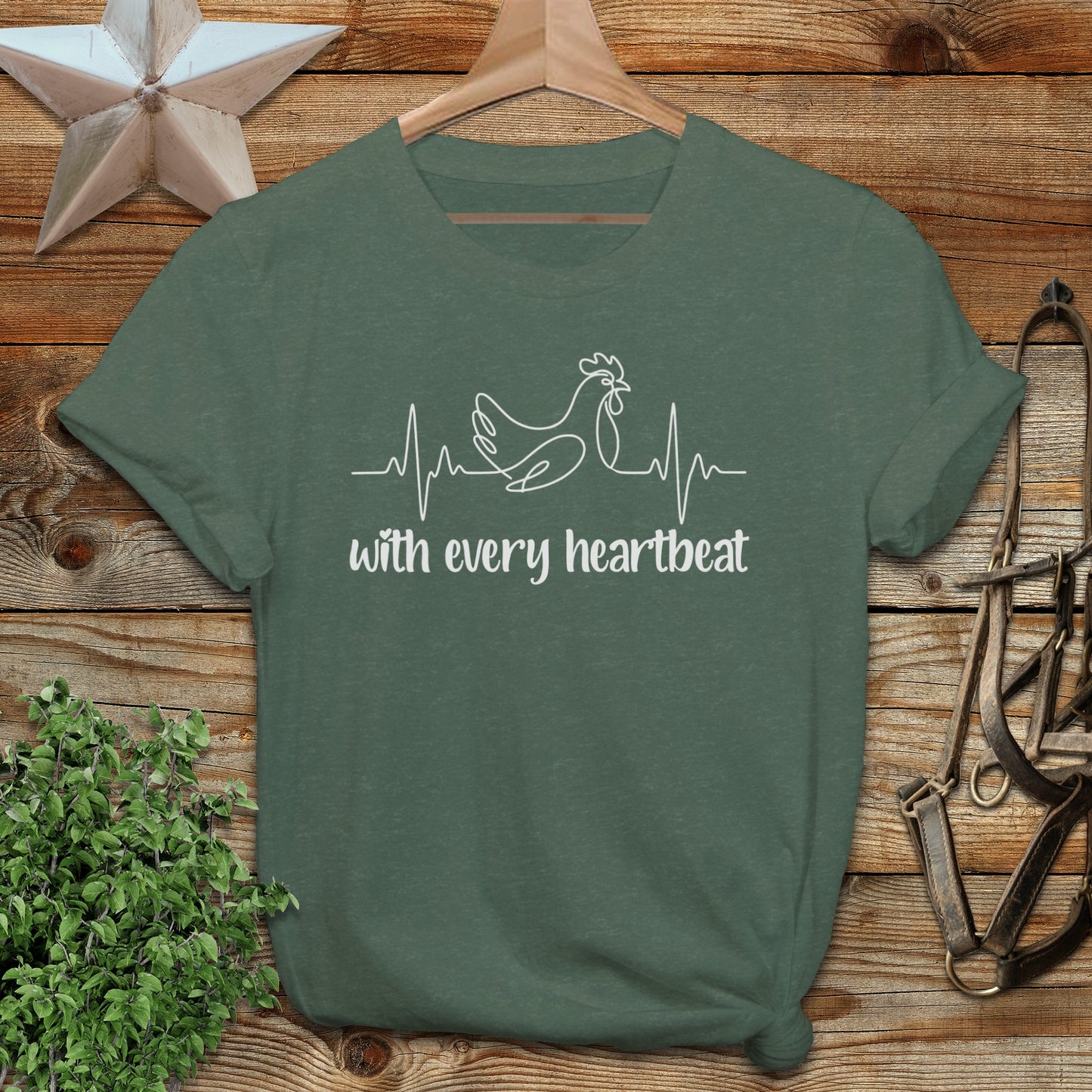 Every Heartbeat Chicken Softstyle Tee