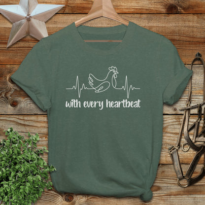 Every Heartbeat Chicken Softstyle Tee