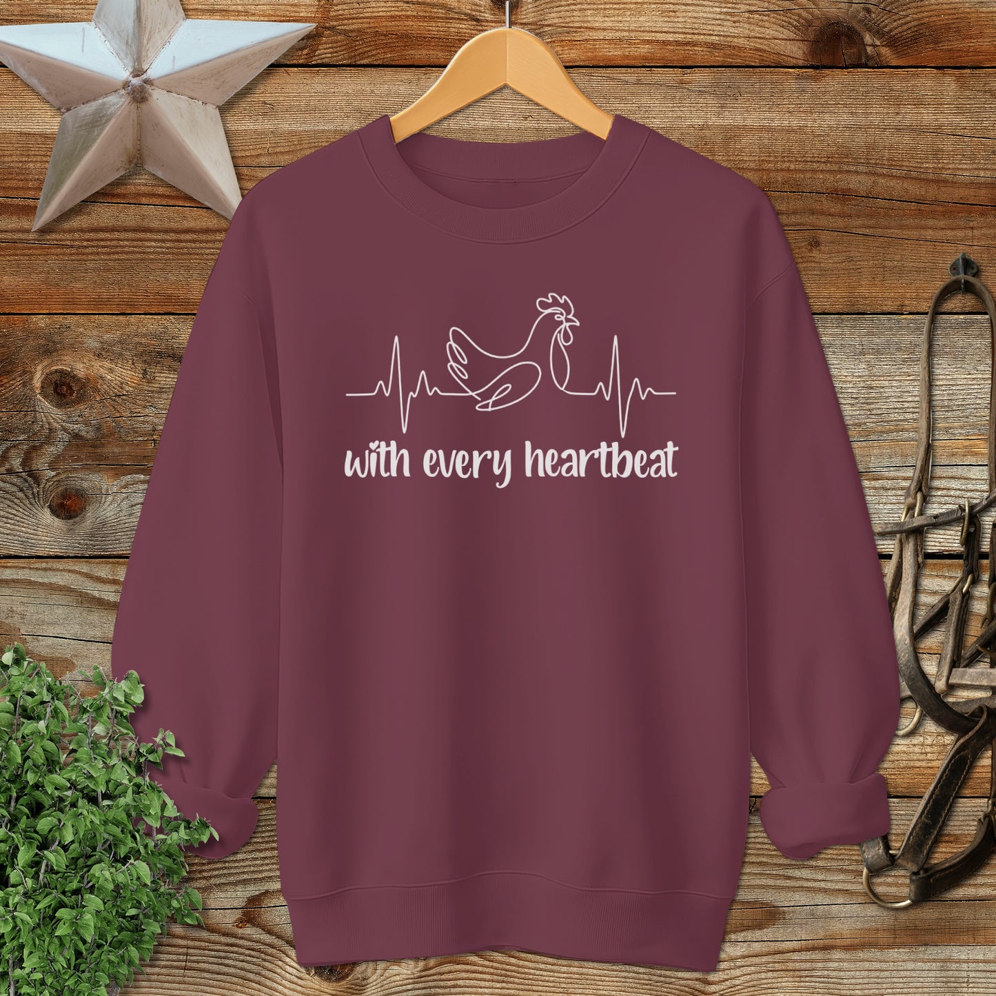 Every Heartbeat Chicken Sweatshirt