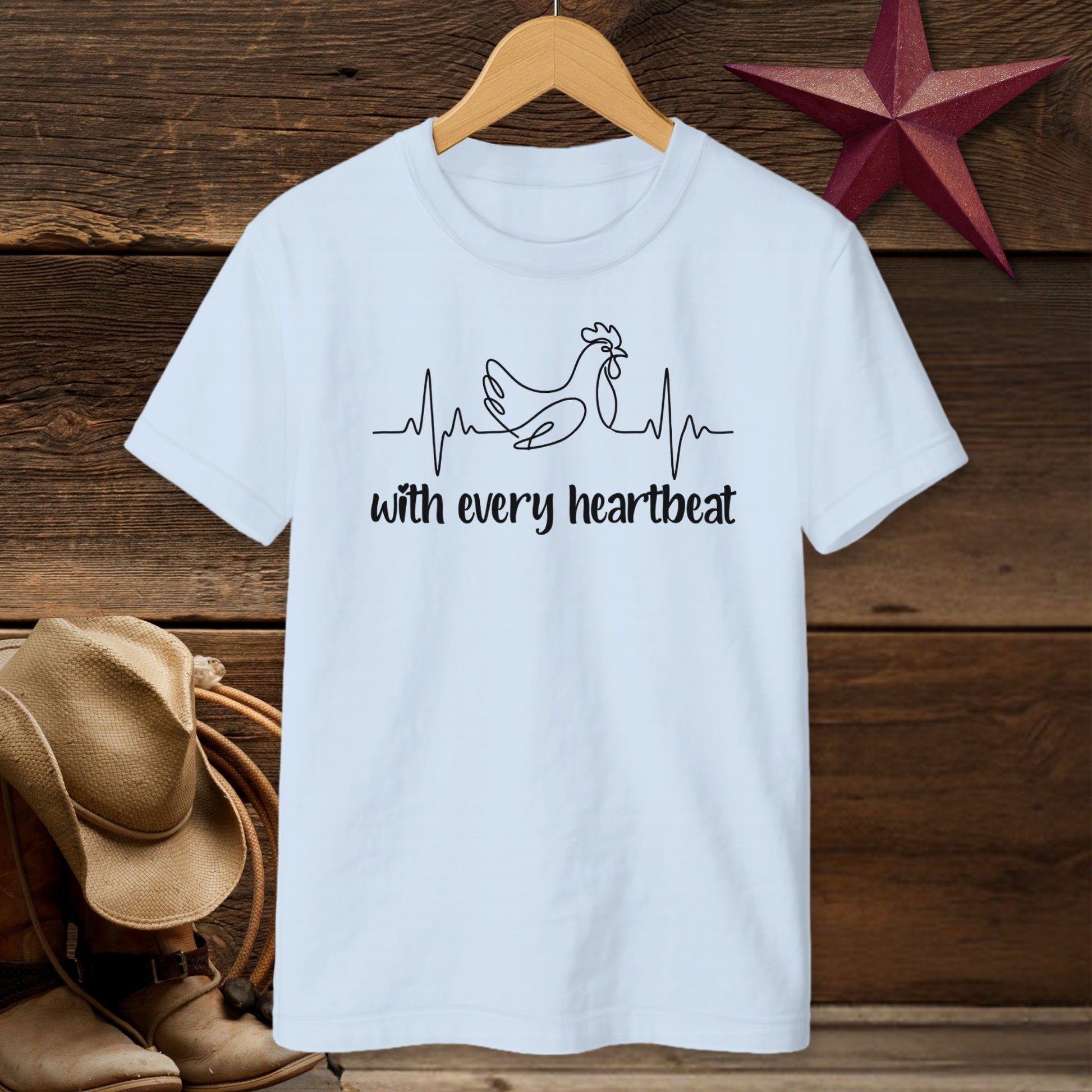 Every Heartbeat Chicken T-Shirt (Youth)