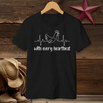 Every Heartbeat Chicken T-Shirt (Youth)