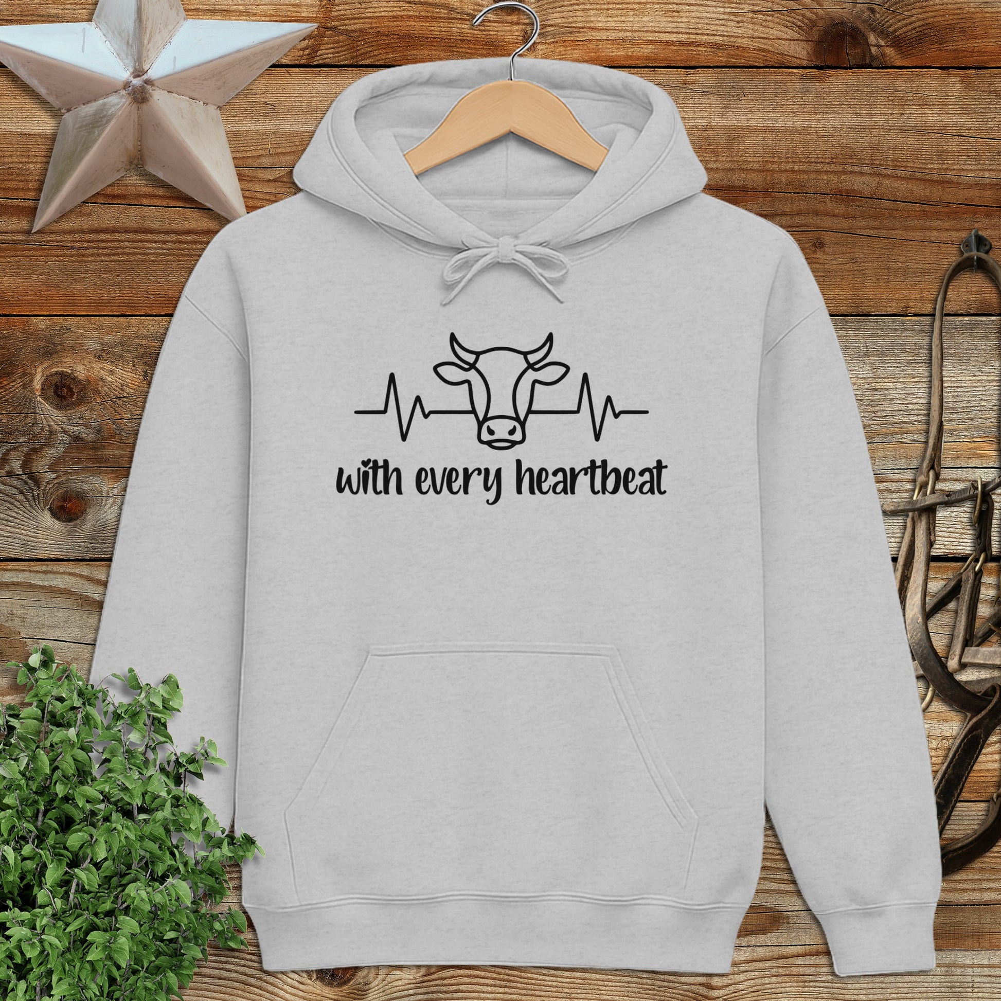 Every Heartbeat Cow Hoodie