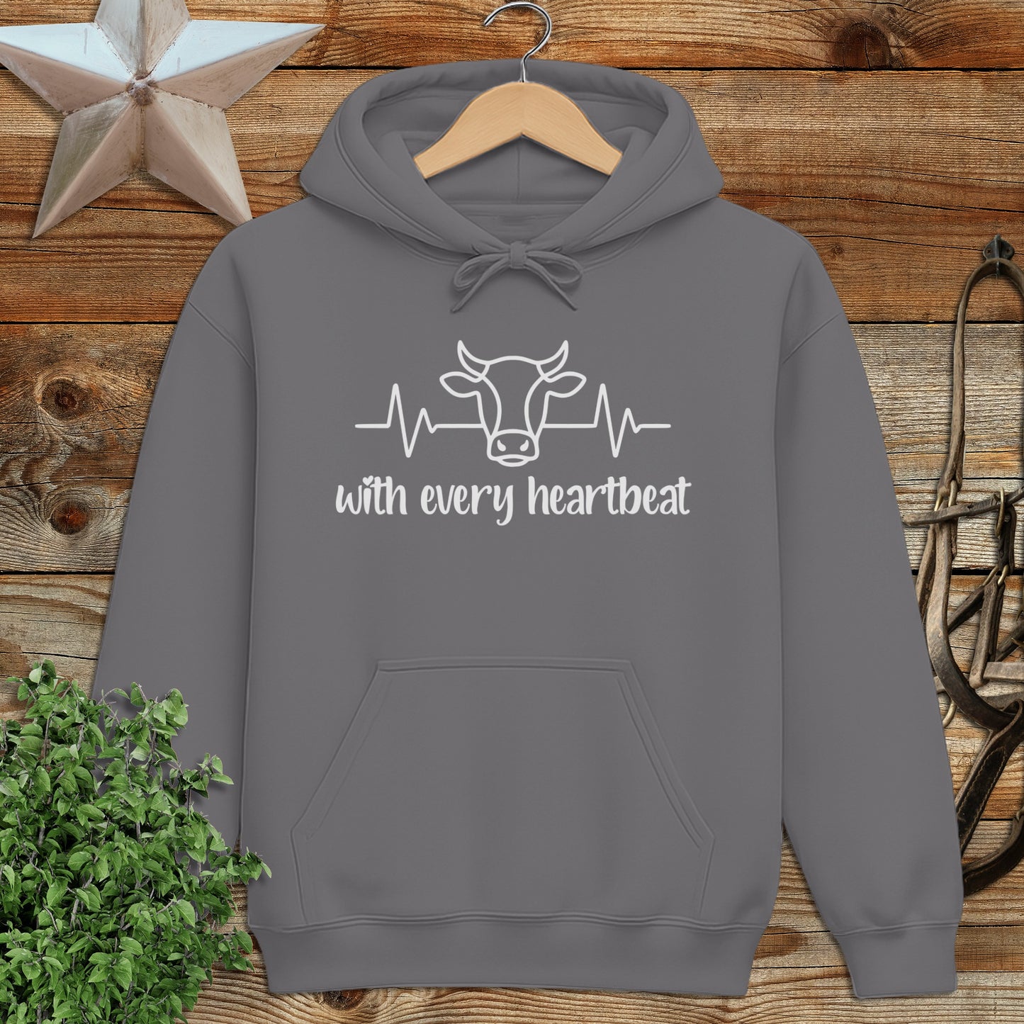 Every Heartbeat Cow Hoodie