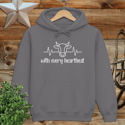 Every Heartbeat Cow Hoodie