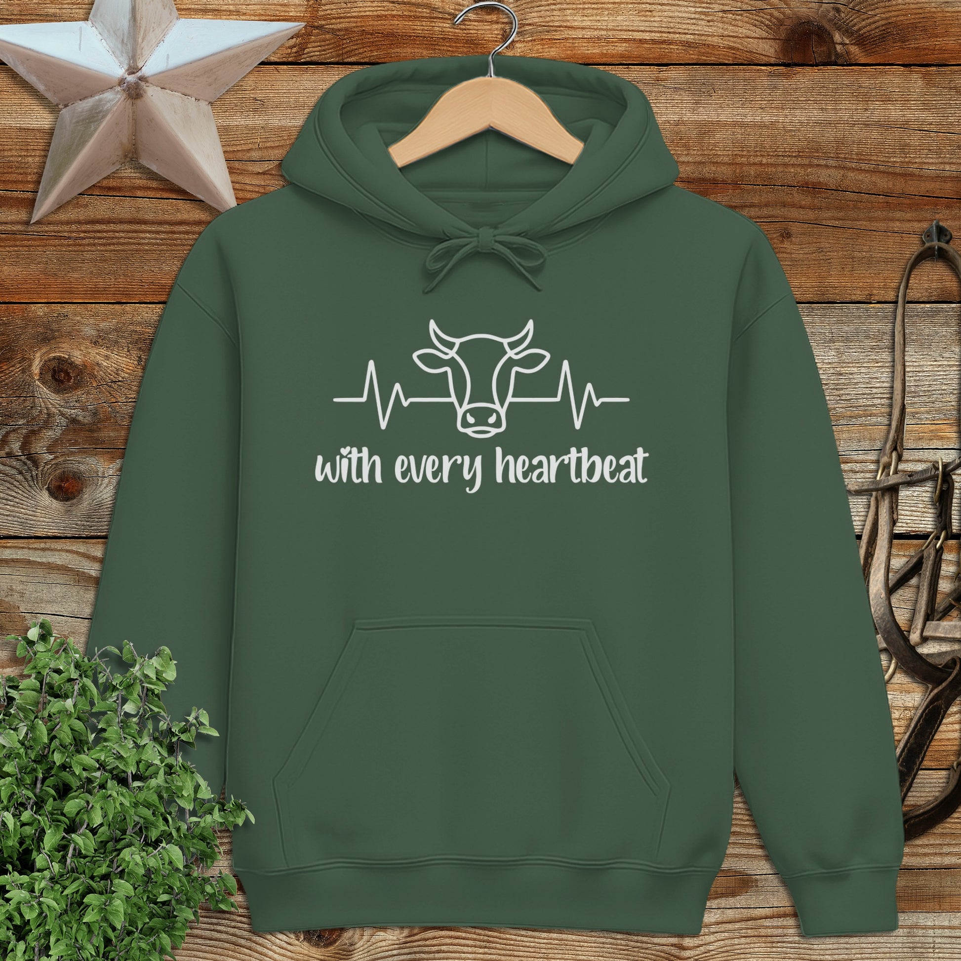 Every Heartbeat Cow Hoodie