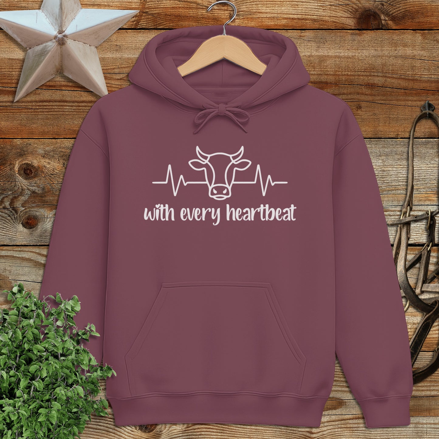 Every Heartbeat Cow Hoodie
