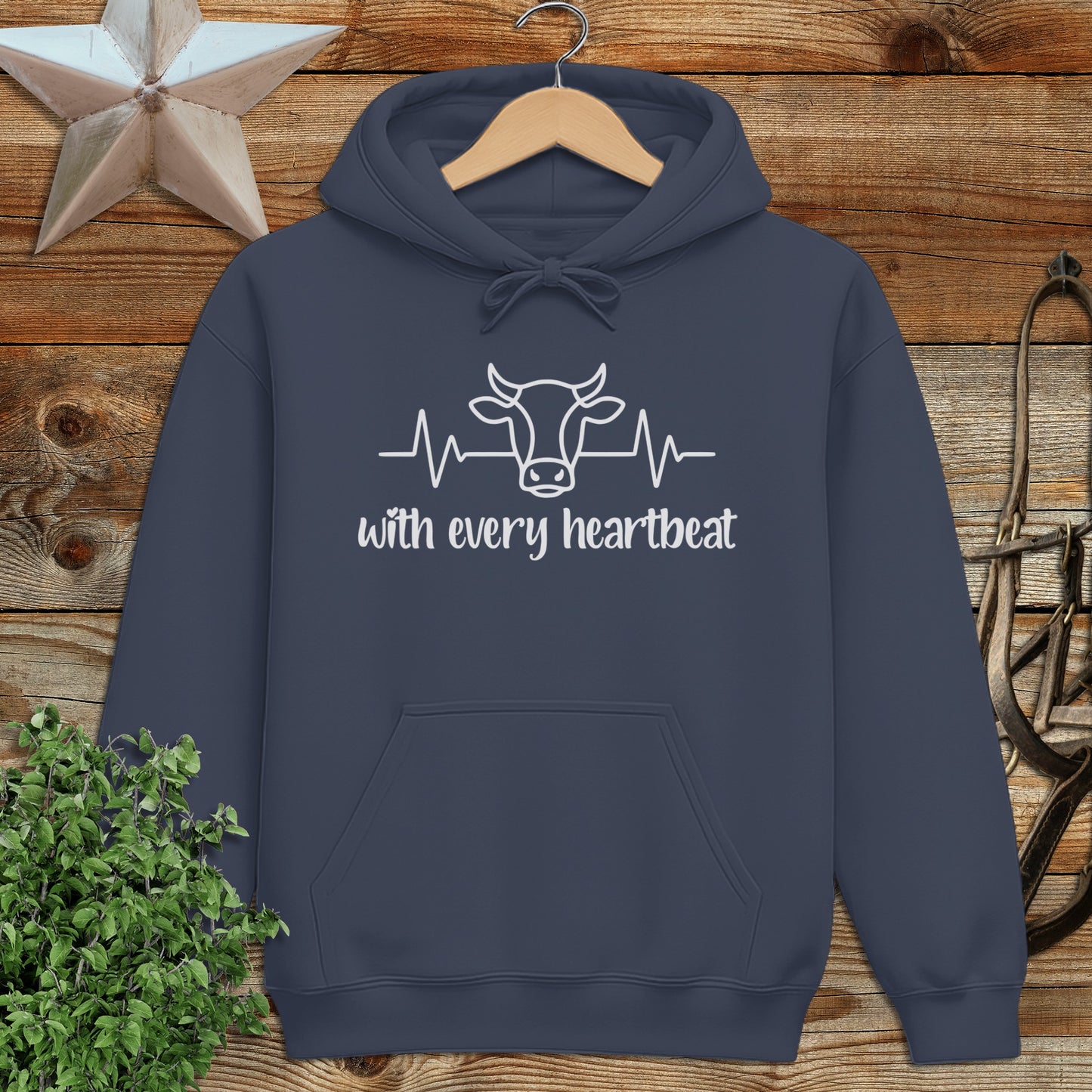 Every Heartbeat Cow Hoodie