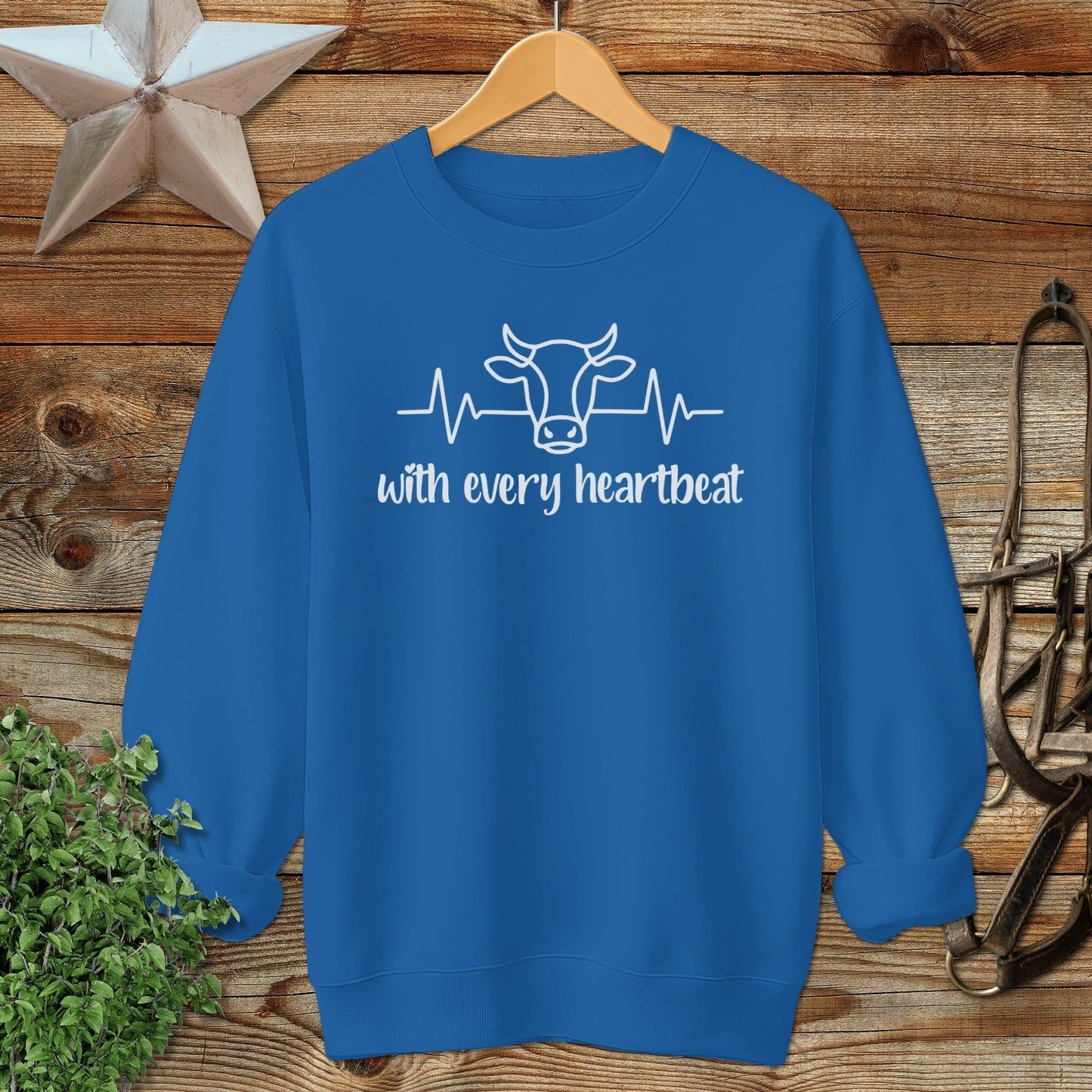 Every Heartbeat Cow Sweatshirt