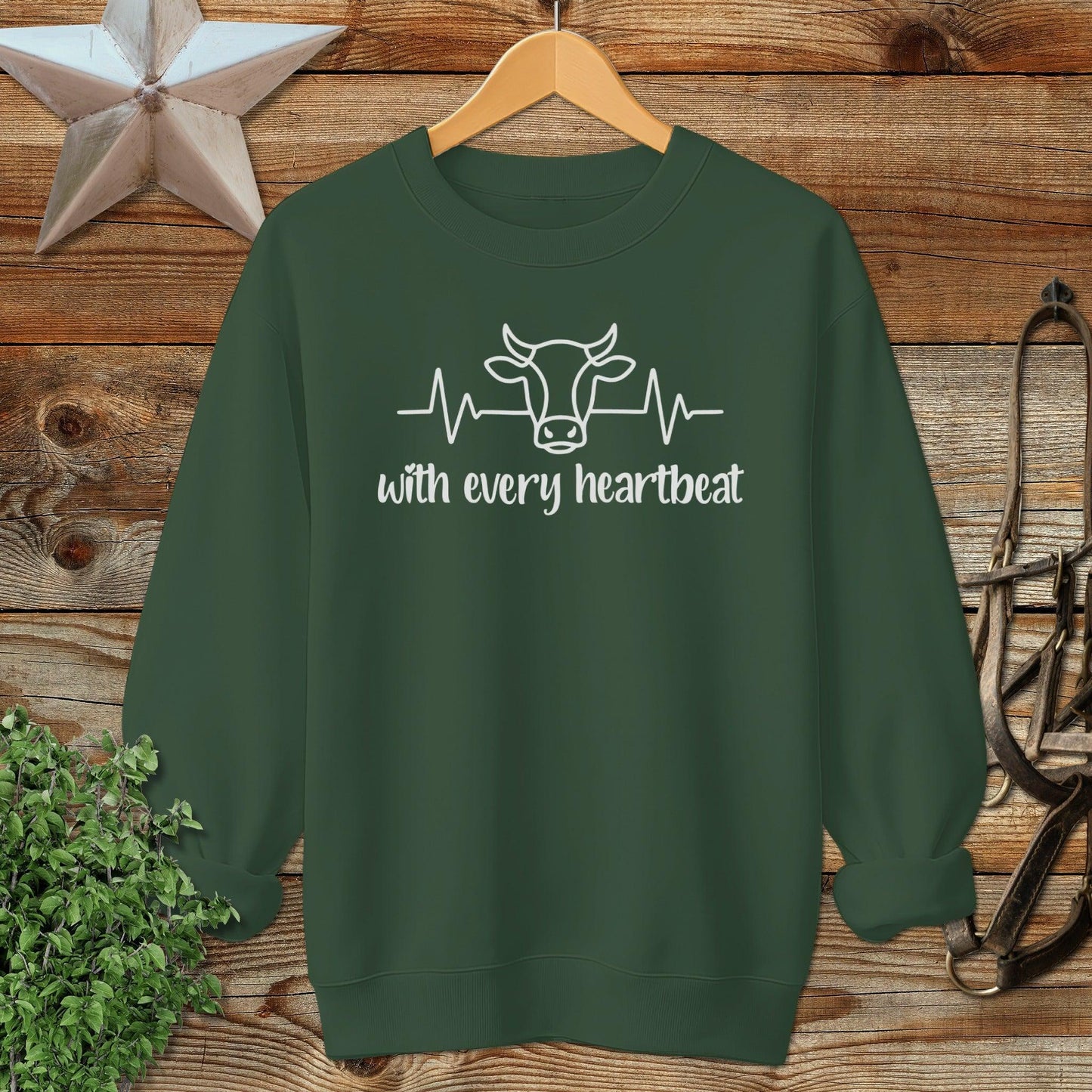 Every Heartbeat Cow Sweatshirt
