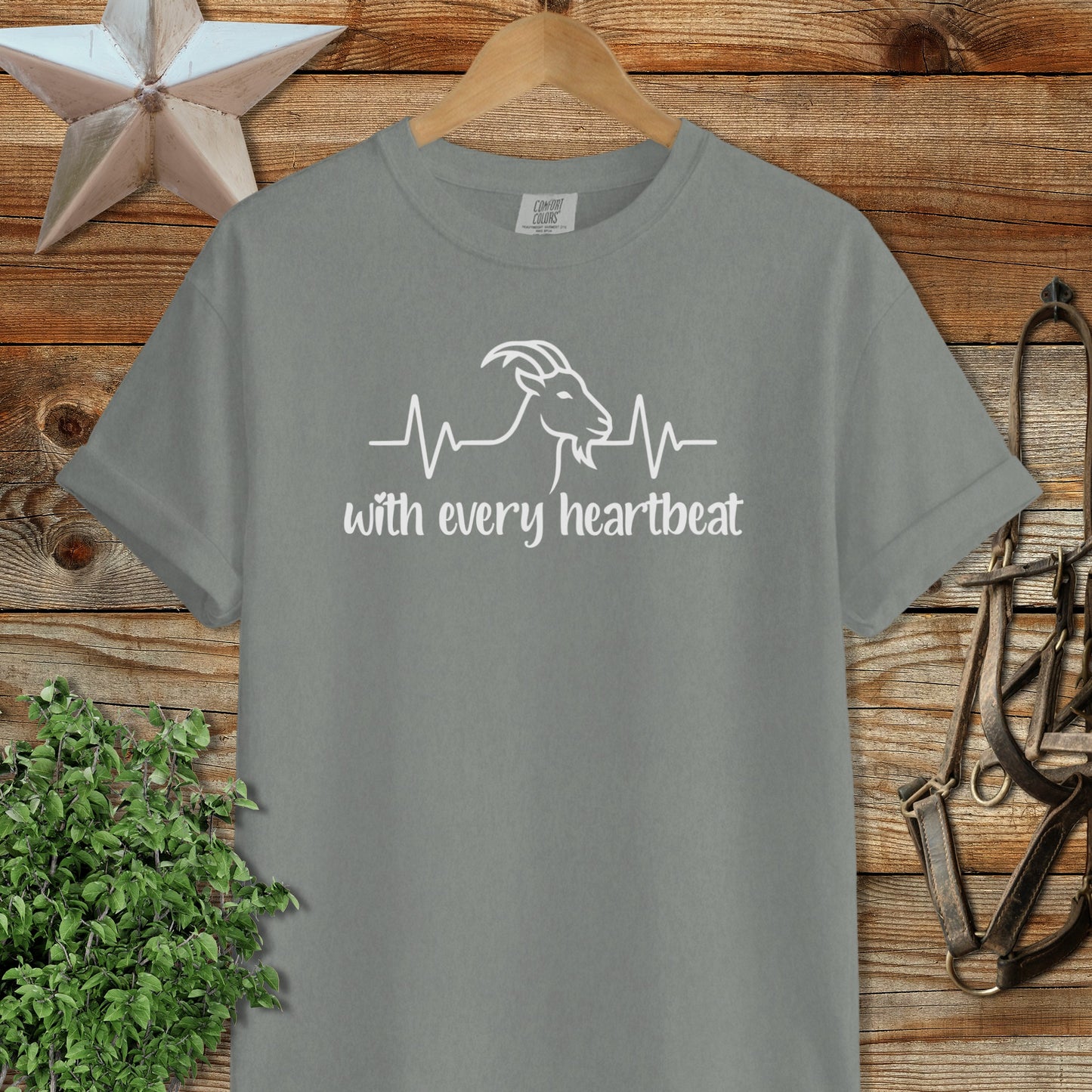 Every Heartbeat Goat Heavyweight Tee