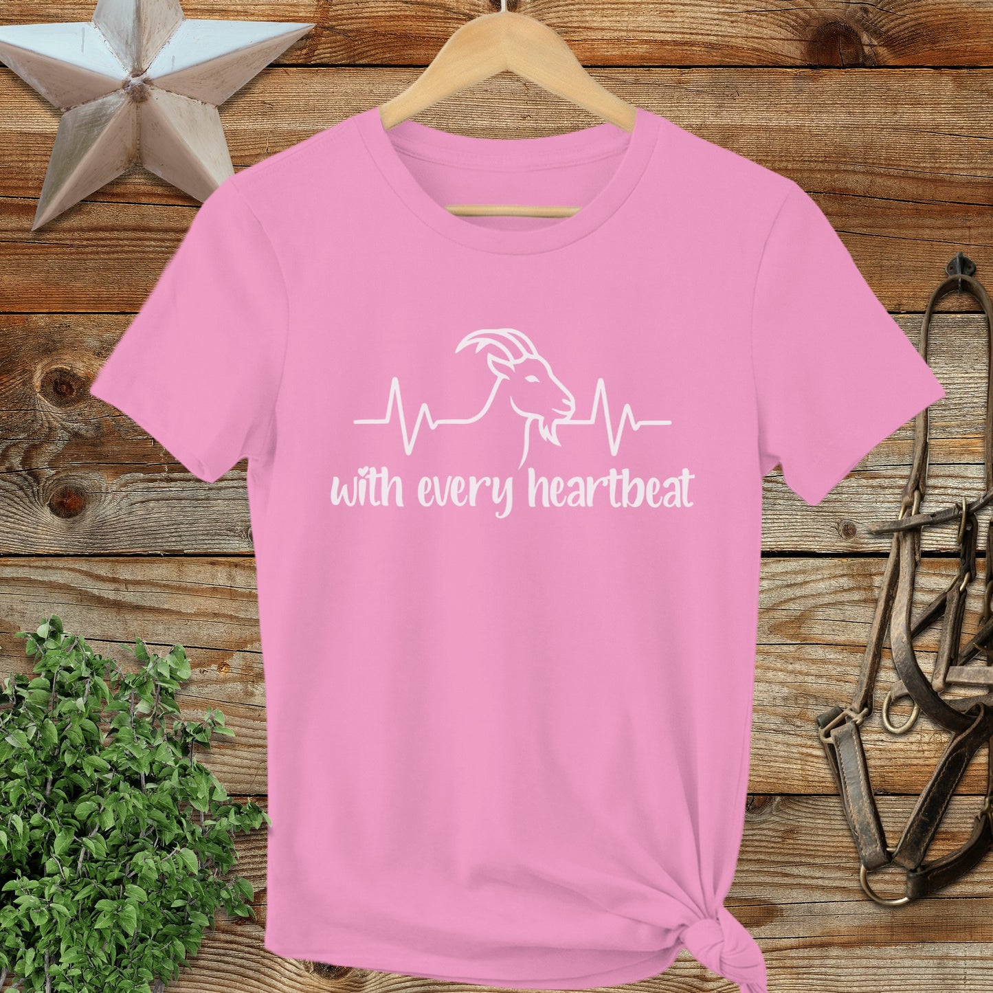 Every Heartbeat Goat Ladies Tee