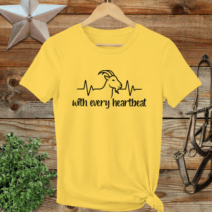 Every Heartbeat Goat Ladies Tee