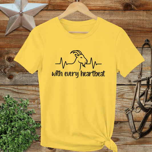 Every Heartbeat Goat Ladies Tee
