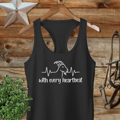 Every Heartbeat Goat Racerback Tank