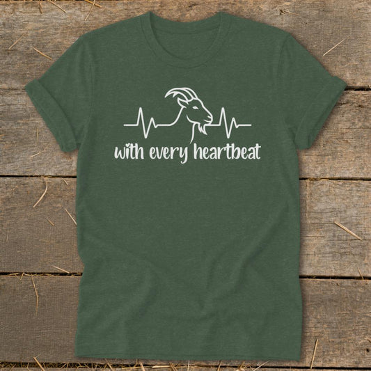Every Heartbeat Goat Softstyle Tee
