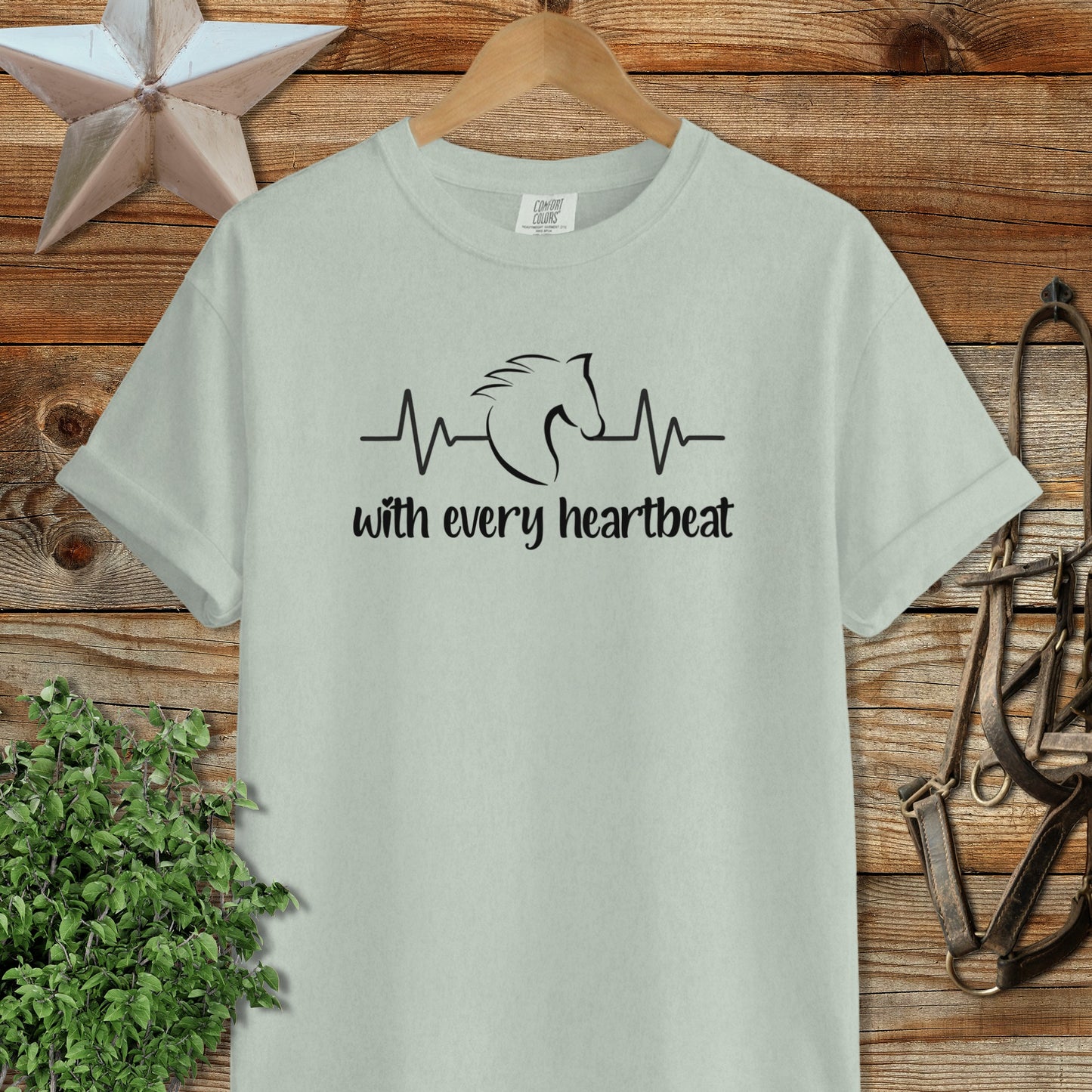 Every Heartbeat Horse Heavyweight Tee