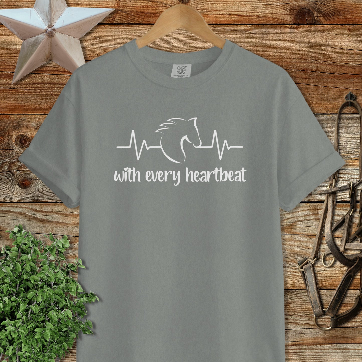 Every Heartbeat Horse Heavyweight Tee