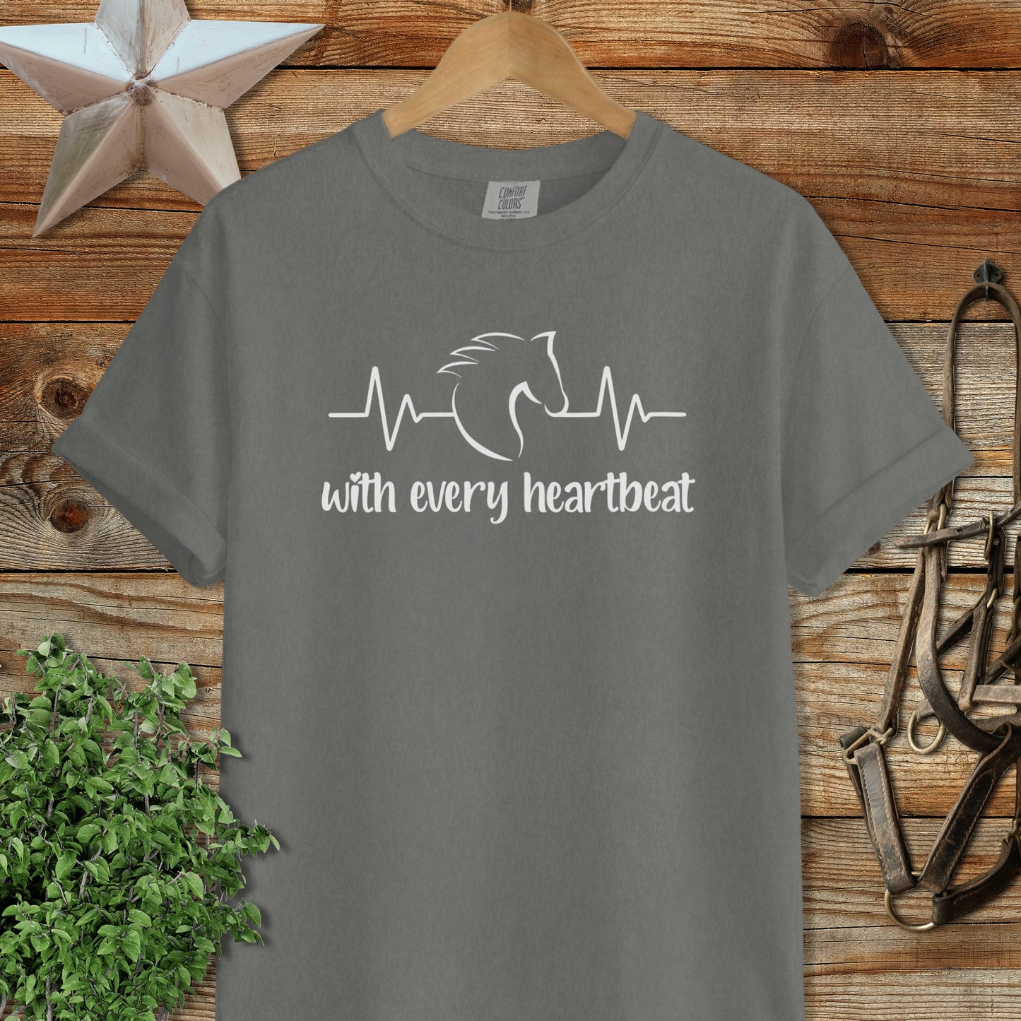 Every Heartbeat Horse Heavyweight Tee