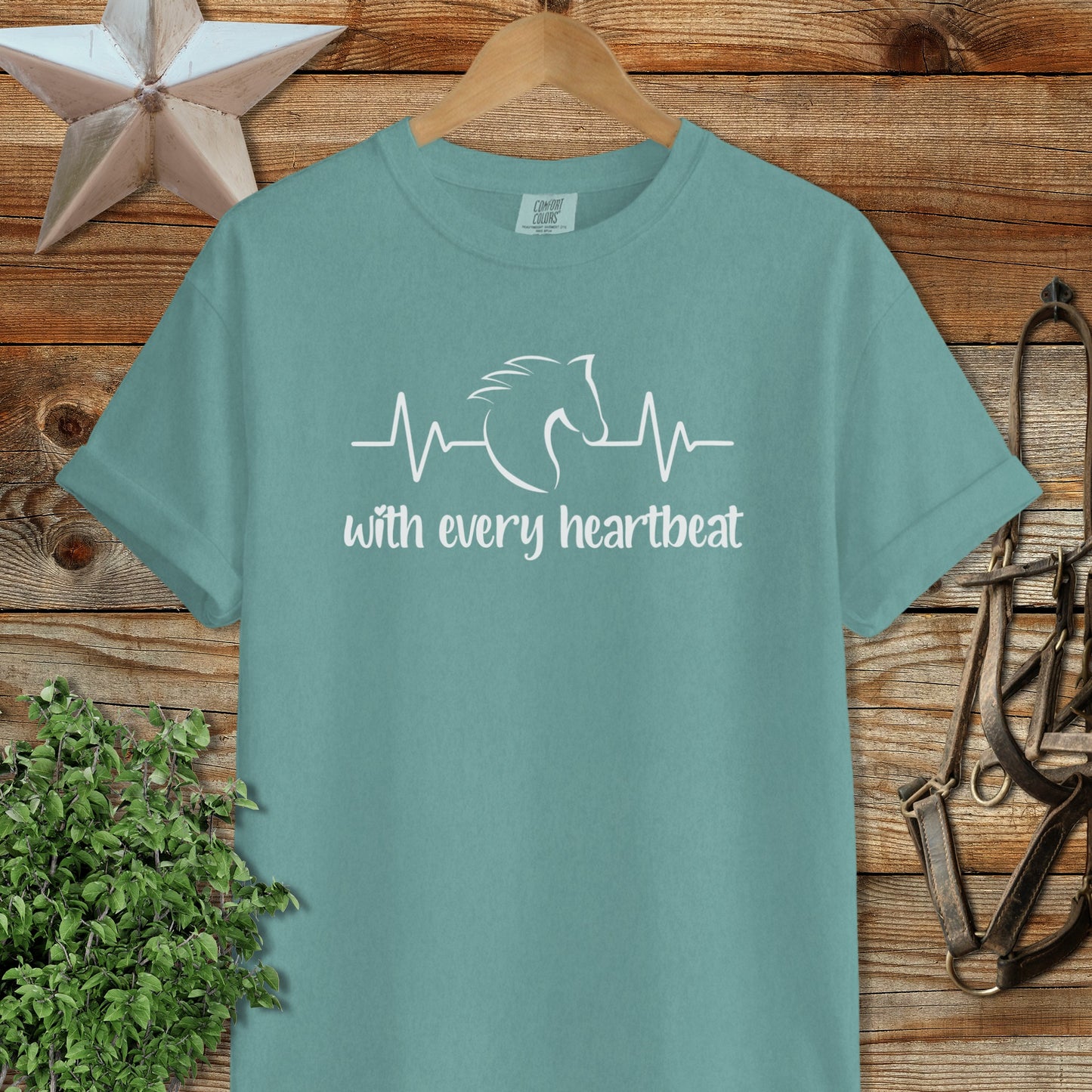 Every Heartbeat Horse Heavyweight Tee
