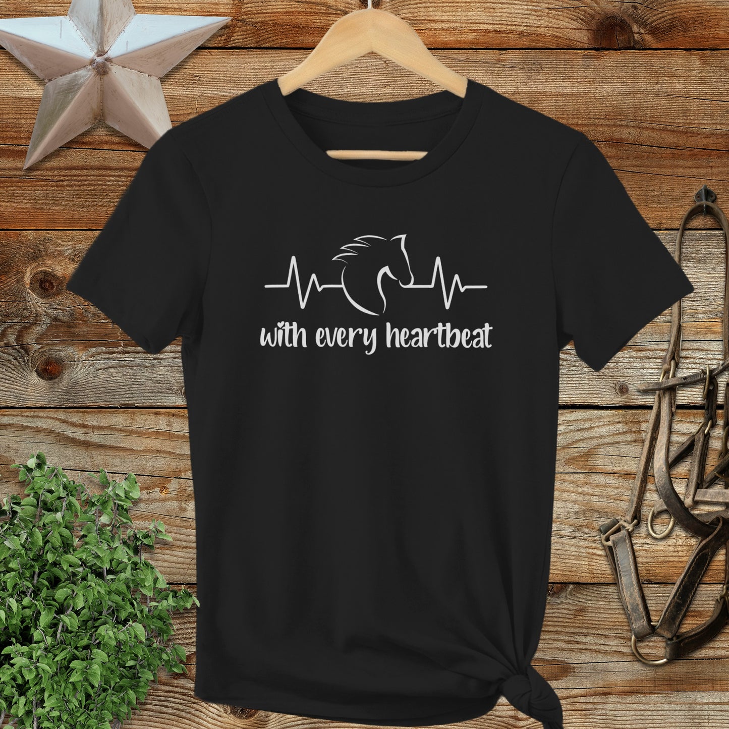 Every Heartbeat Horse Ladies Tee