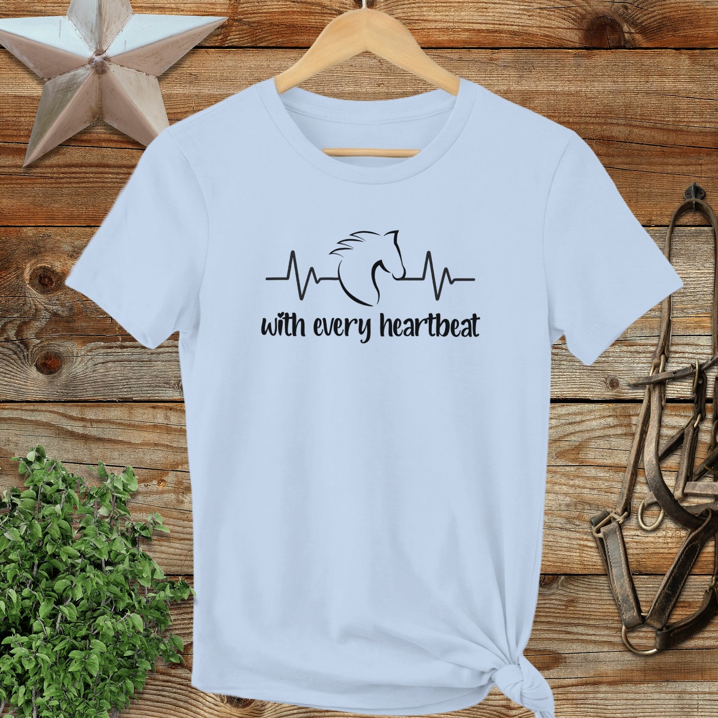 Every Heartbeat Horse Ladies Tee