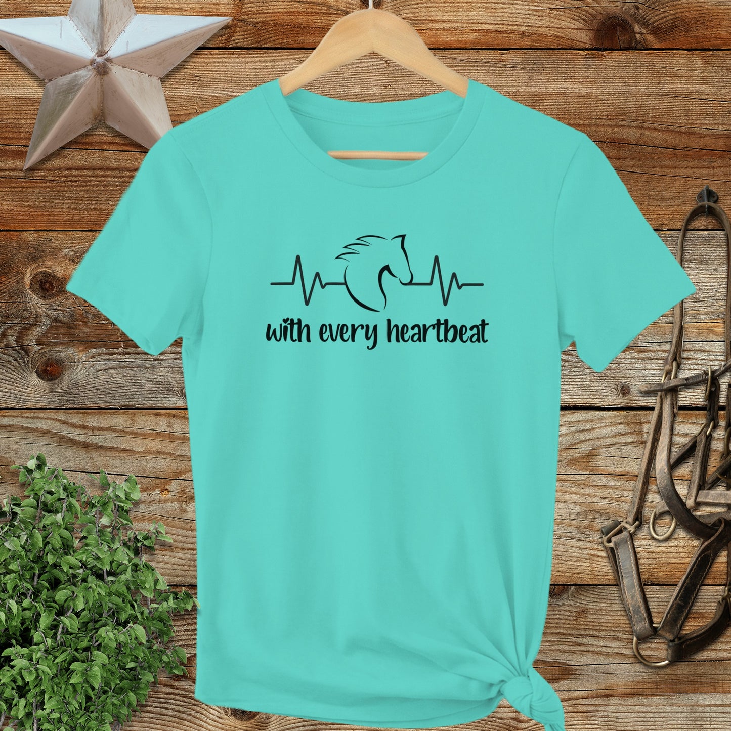 Every Heartbeat Horse Ladies Tee