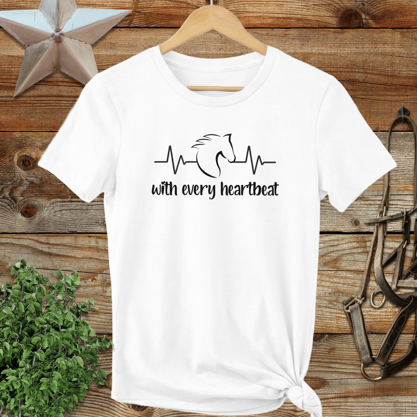 Every Heartbeat Horse Ladies Tee