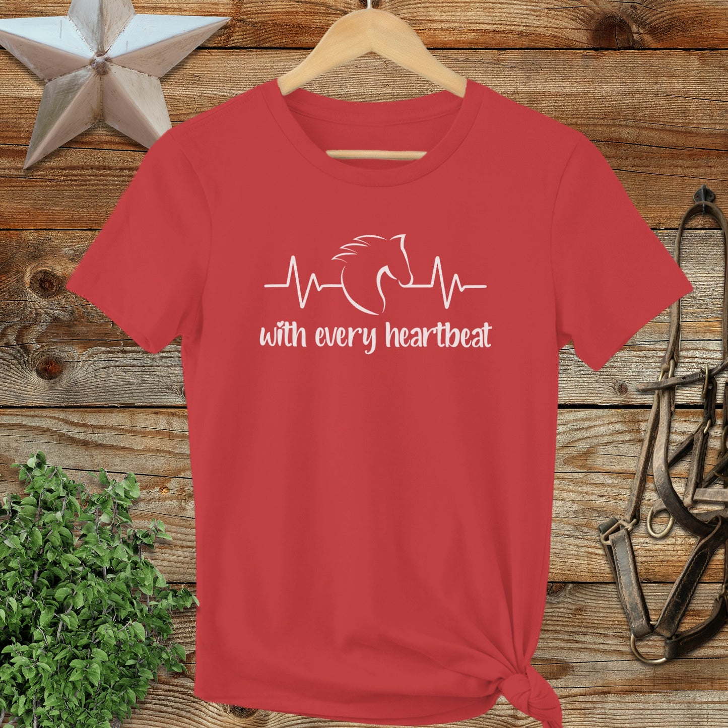 Every Heartbeat Horse Ladies Tee