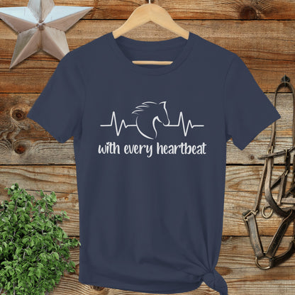 Every Heartbeat Horse Ladies Tee