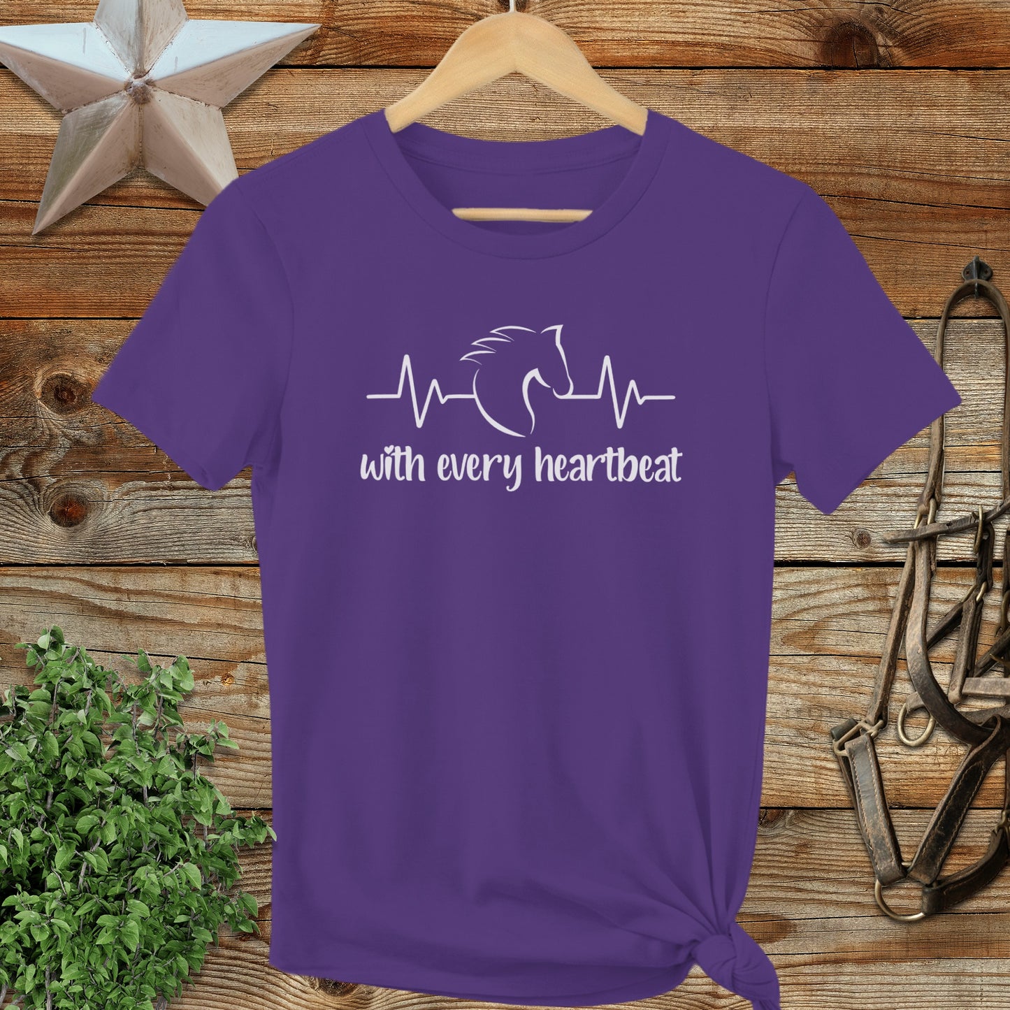 Every Heartbeat Horse Ladies Tee
