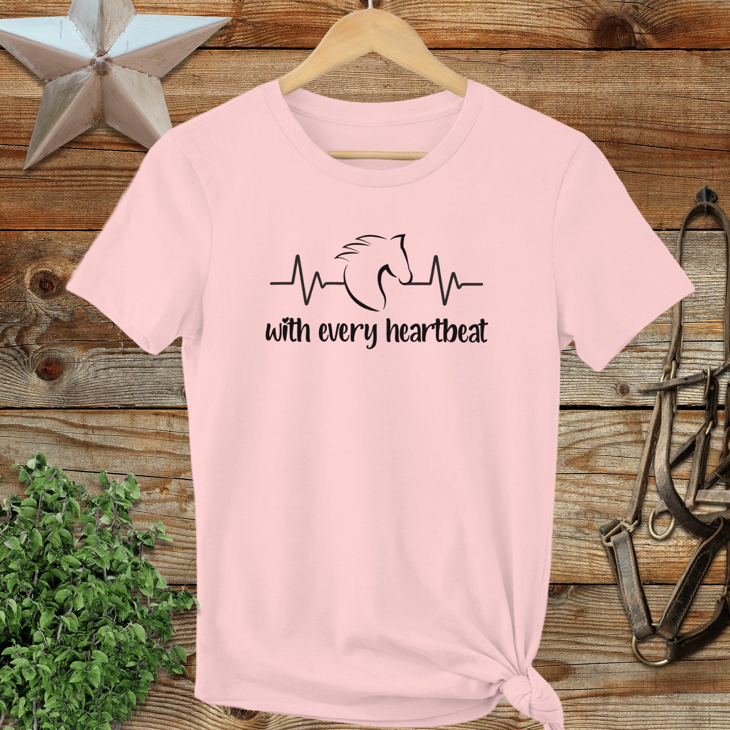 Every Heartbeat Horse Ladies Tee