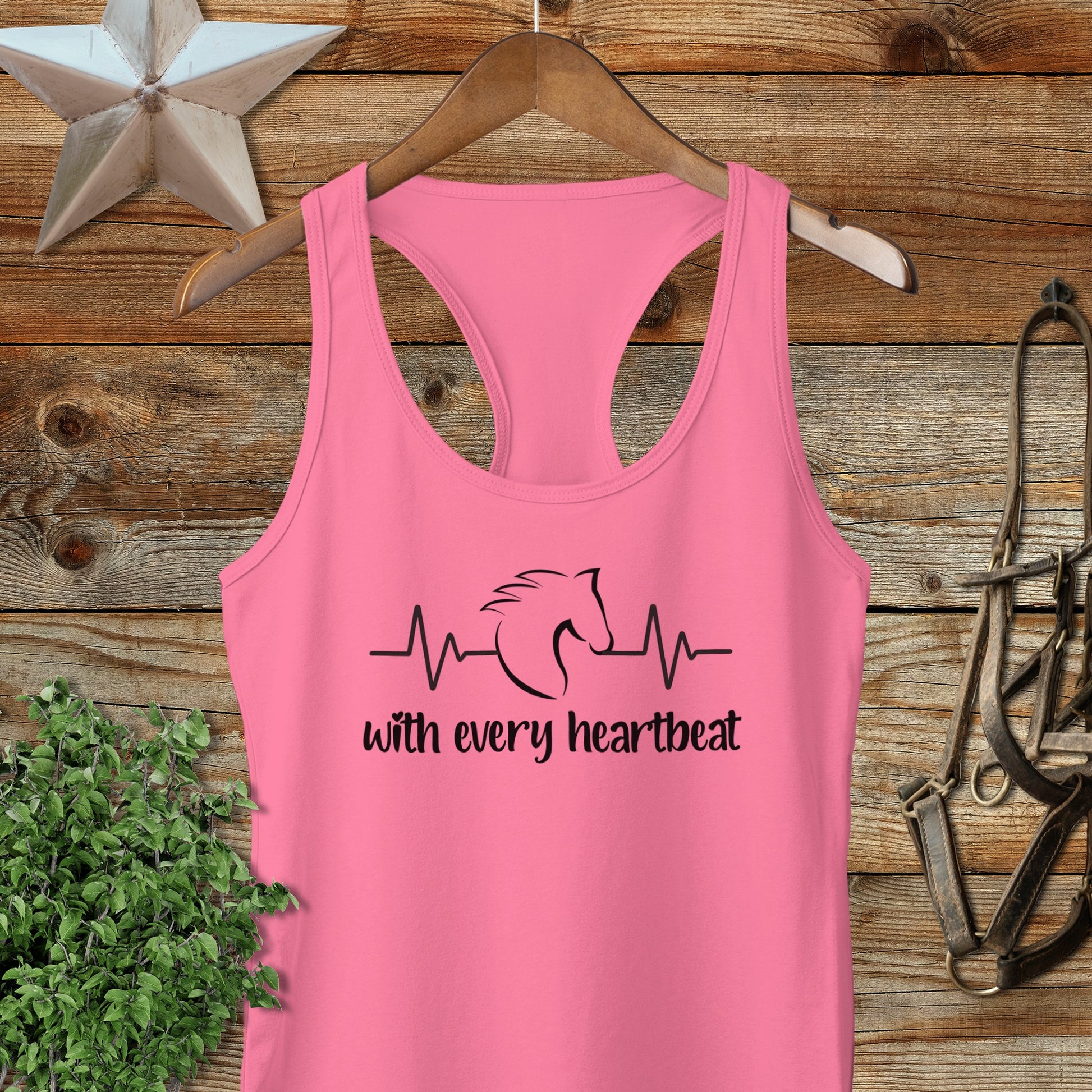 Every Heartbeat Horse Racerback Tank