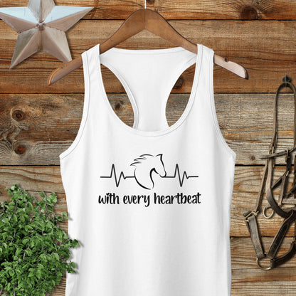 Every Heartbeat Horse Racerback Tank