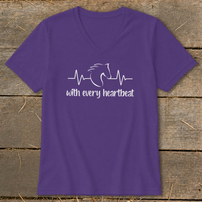 Every Heartbeat Horse V-neck