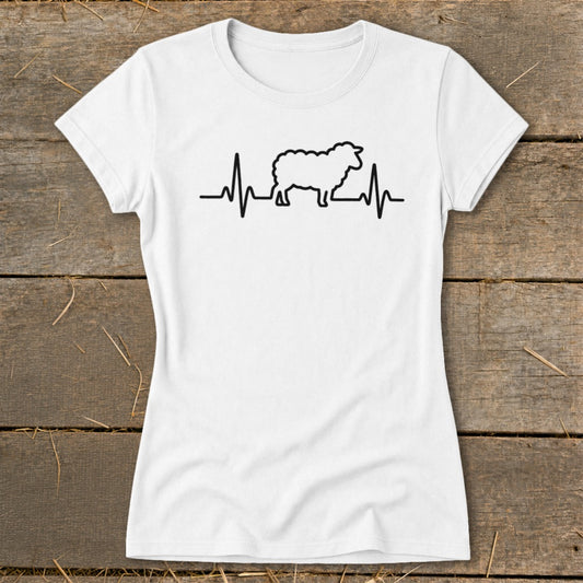 Every Heartbeat Sheep Ladies Tee